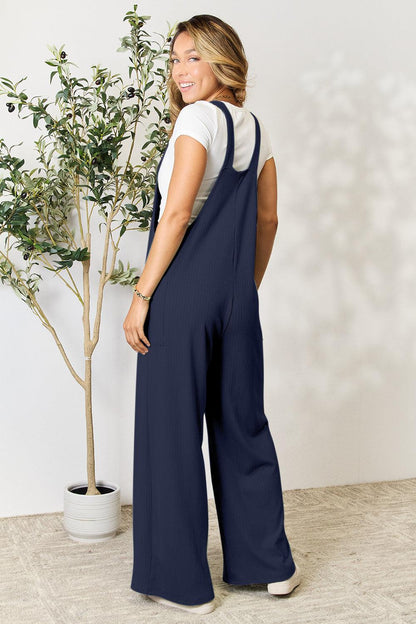 Wide Strap Overall with Pockets