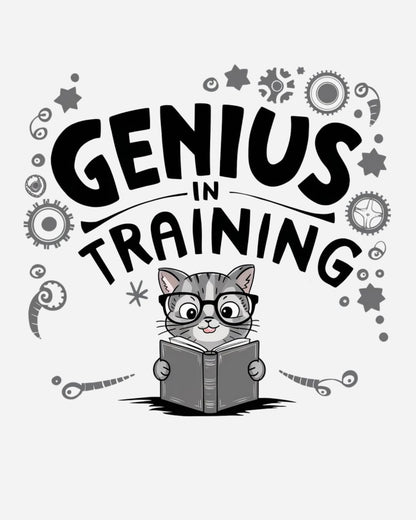 Genius In Training Cotton Men Tshirt