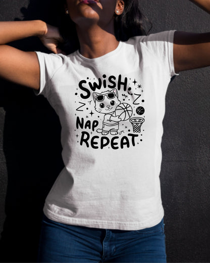 Swish Nap Repeat Cotton Tshirt