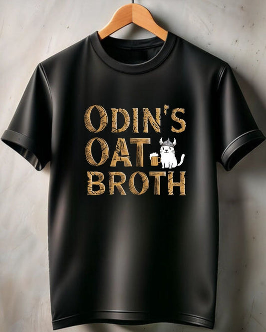 Odin Oat Broth Cotton Crew Neck Men Tshirt