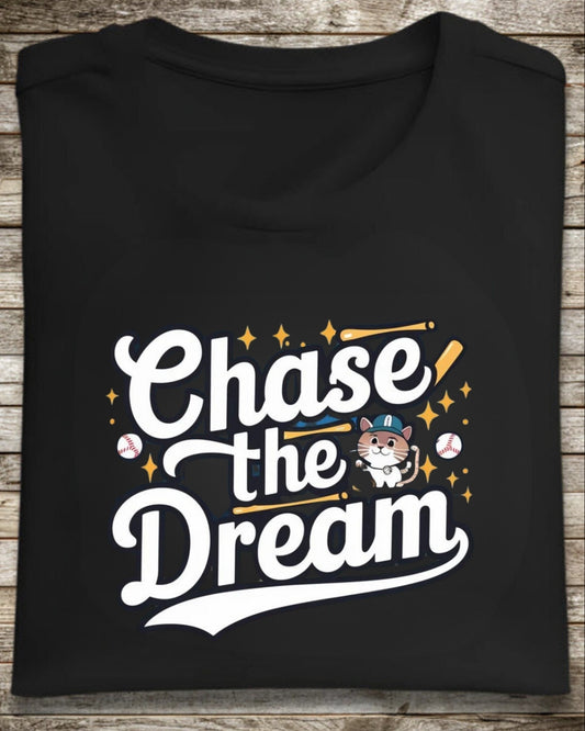 Chase The Dreams Baseball Crew Neck Tee