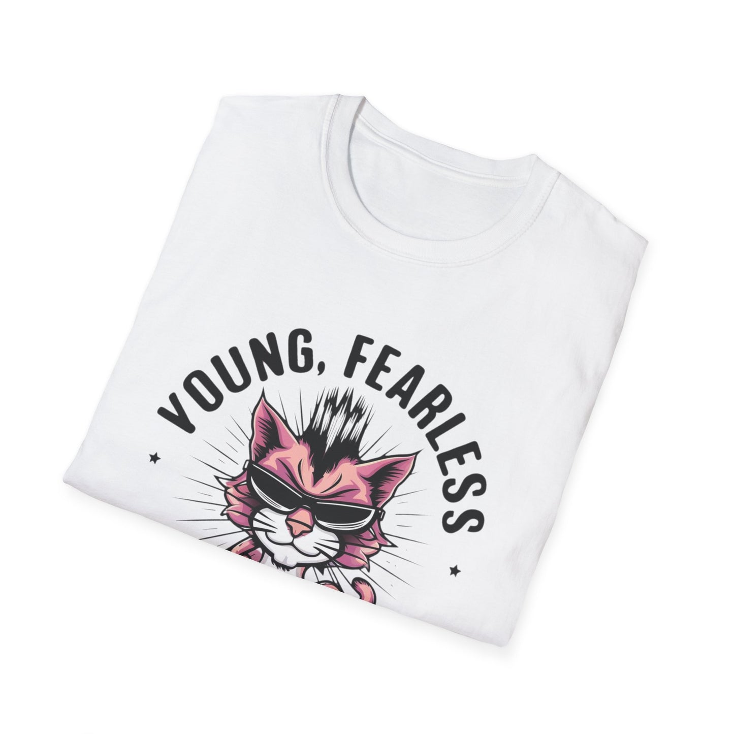 Young Fearless Unstoppable Cotton Men Tshirt