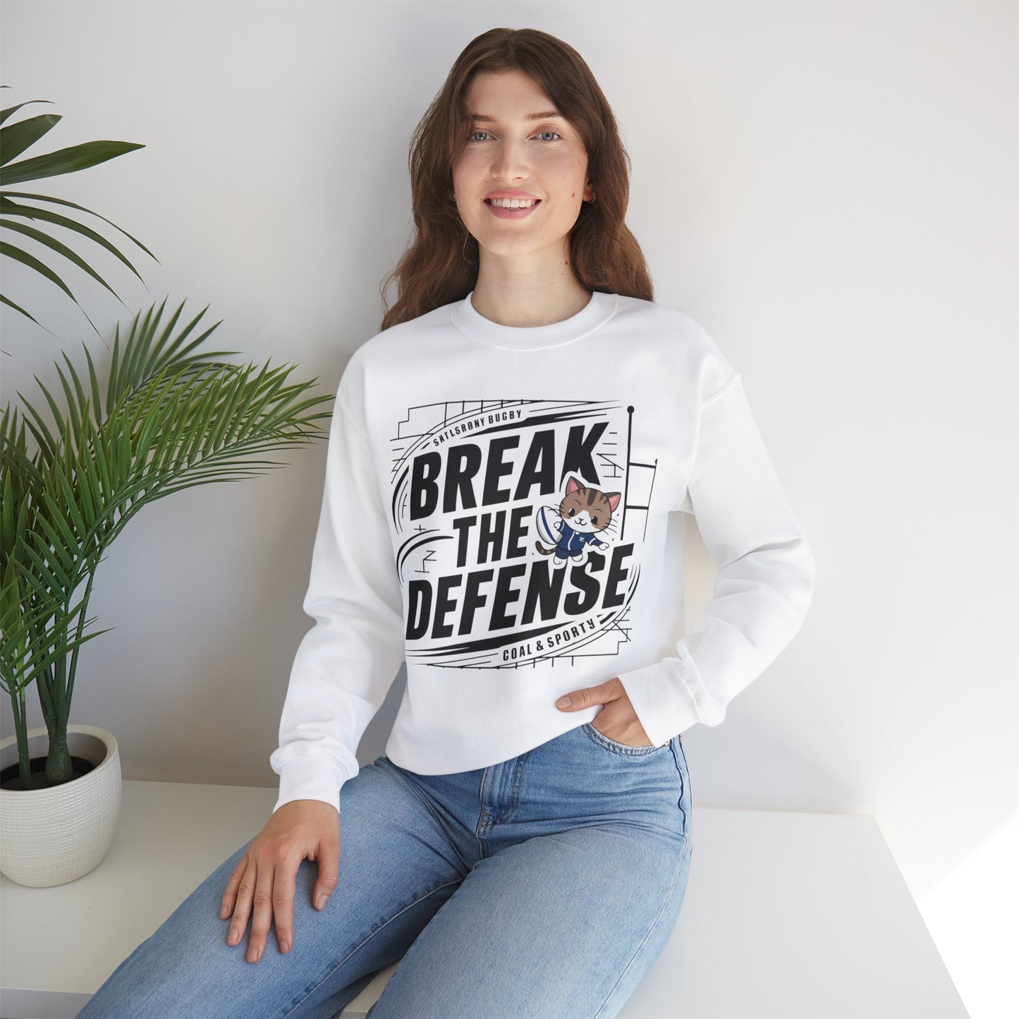 Break The Defence Ultra Cotton Crewneck Sweatshirts