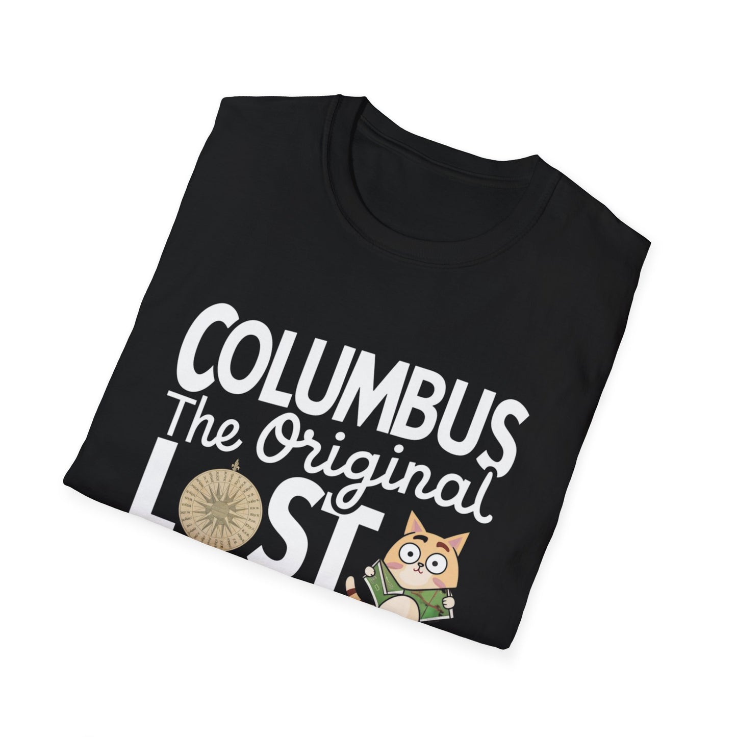 Columbus The Original Lost Tourist Crew Neck Cotton Men Tshirt