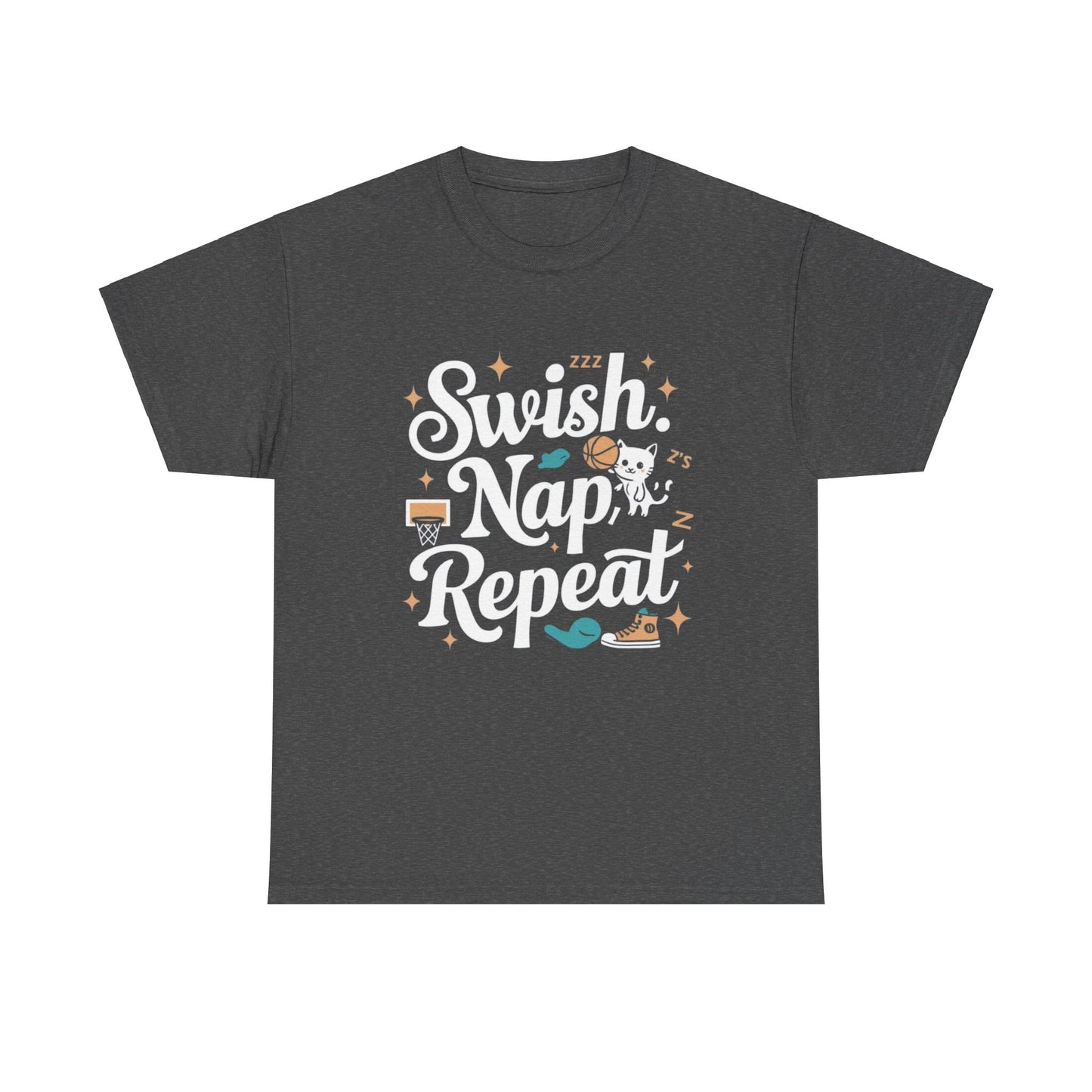 Swish Nap Repeats Basketball Crew Neck Tee