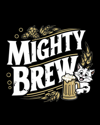 Mighty Brew Cotton Crew Neck Tshirt