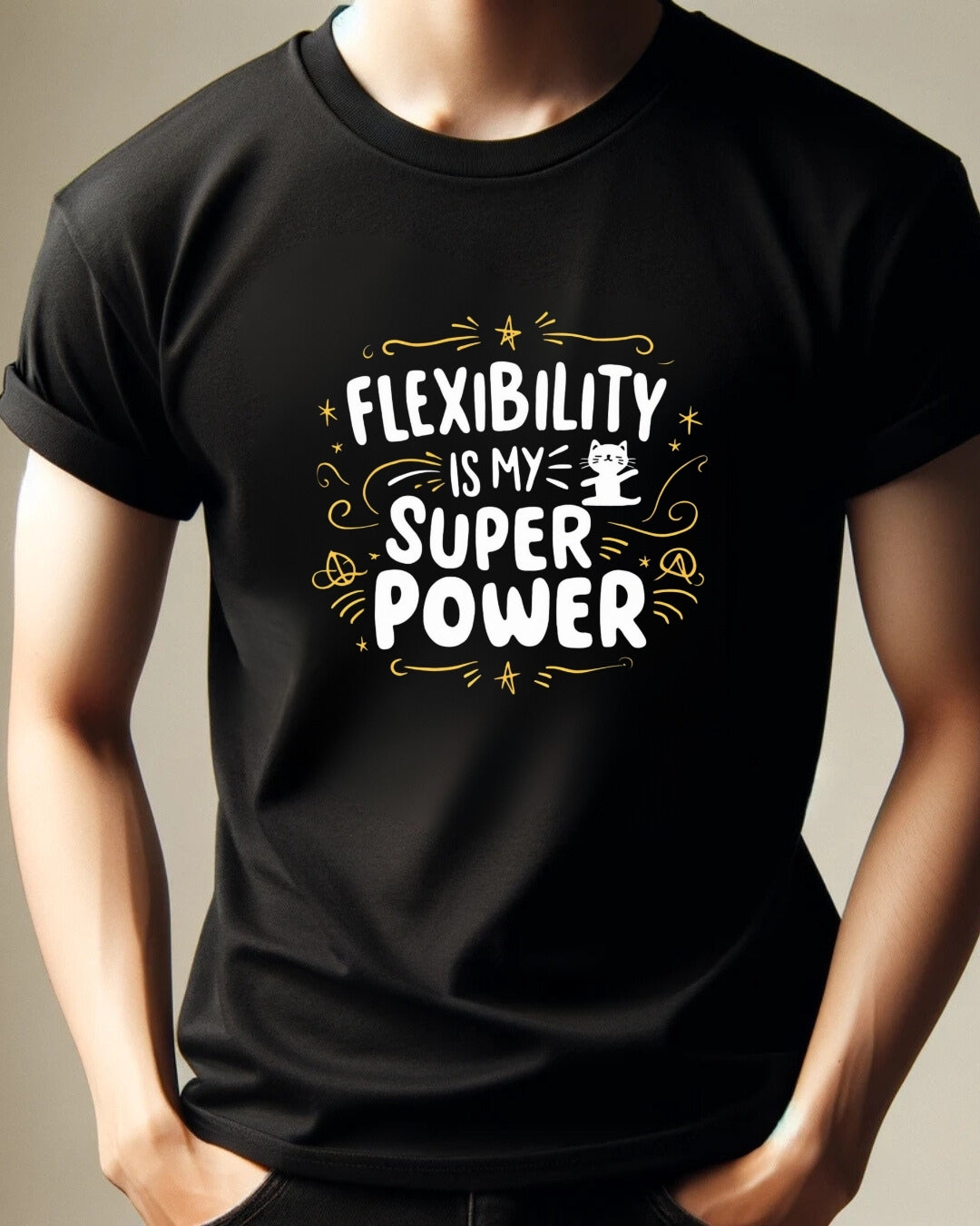 Flexibility Is My Superpower Cotton T-Shirt