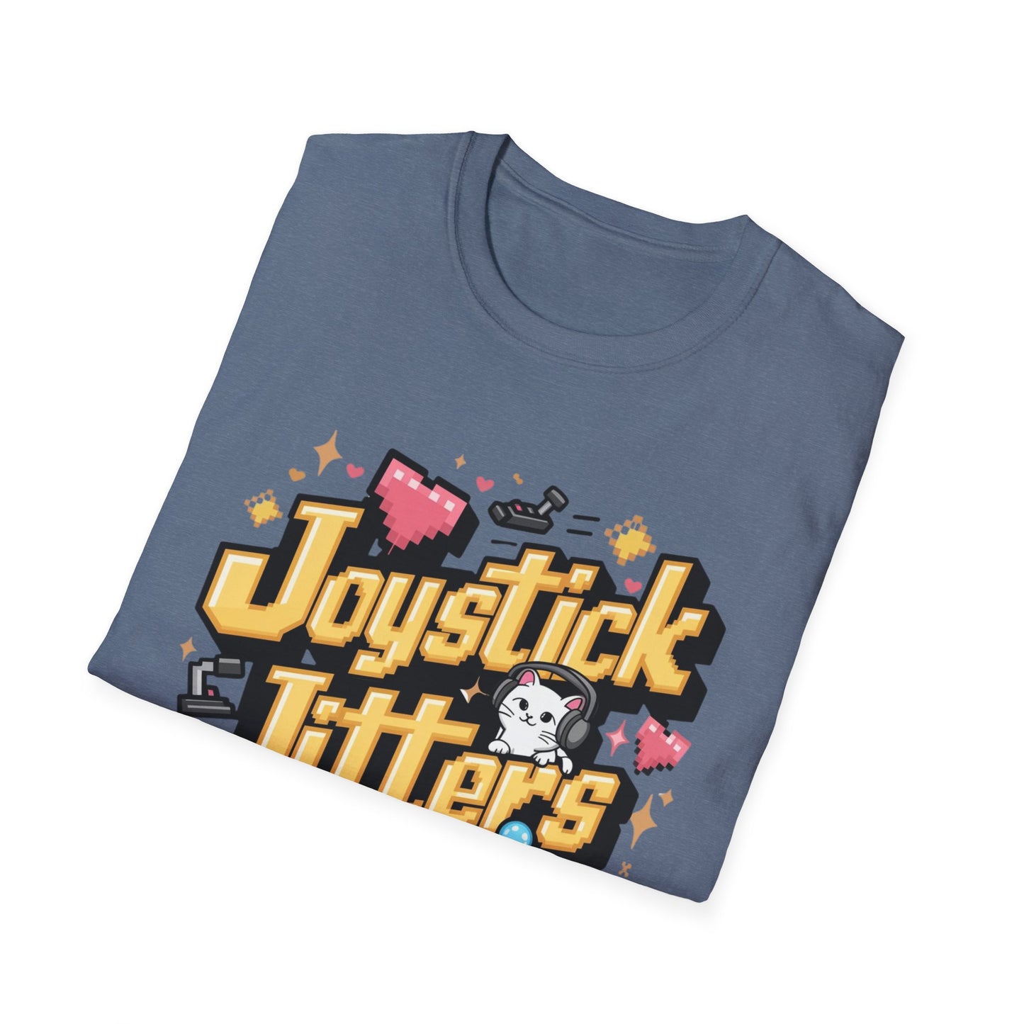 Joystick Jitters Cotton Crew Neck Men Tshirt