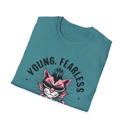 Young Fearless Unstoppable Cotton Men Tshirt