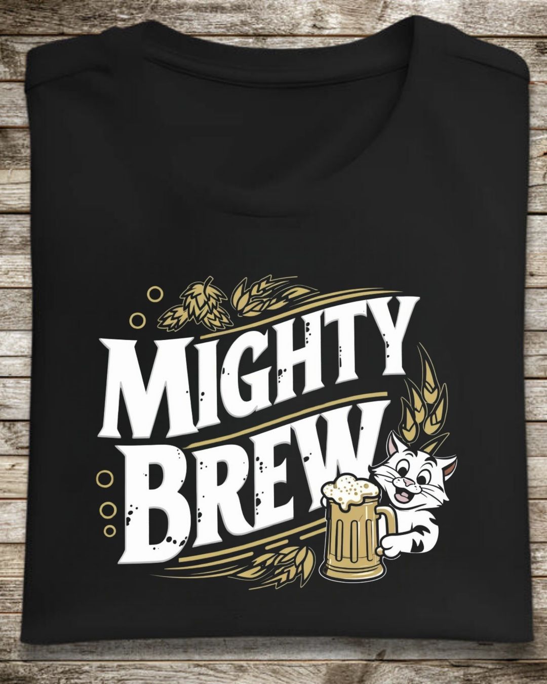 Mighty Brew Cotton Crew Neck Tshirt