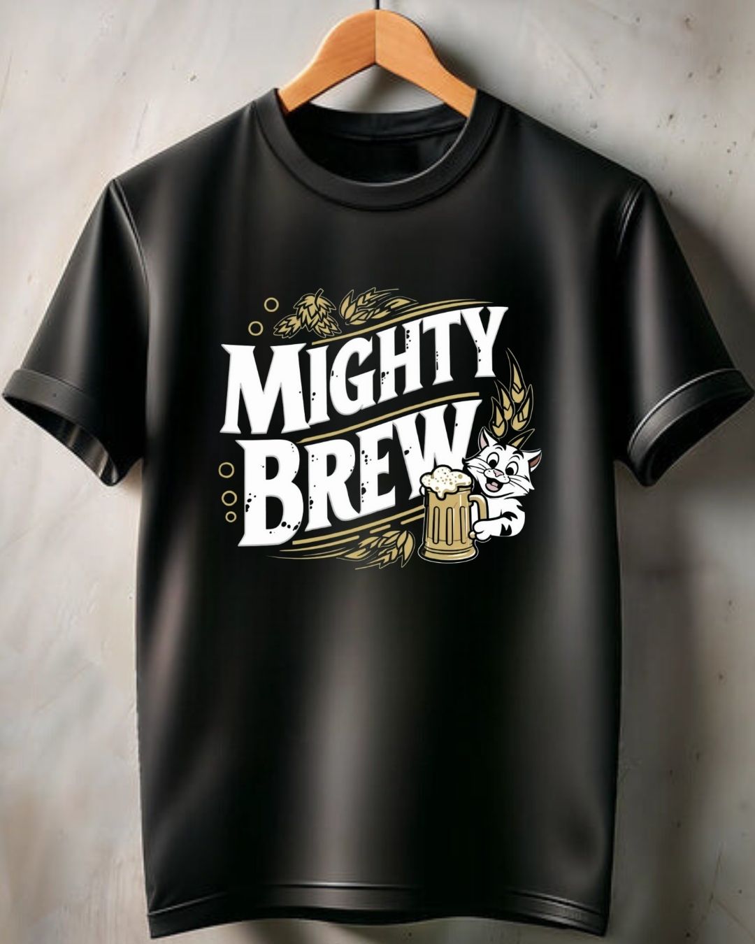 Mighty Brew Cotton Crew Neck Tshirt