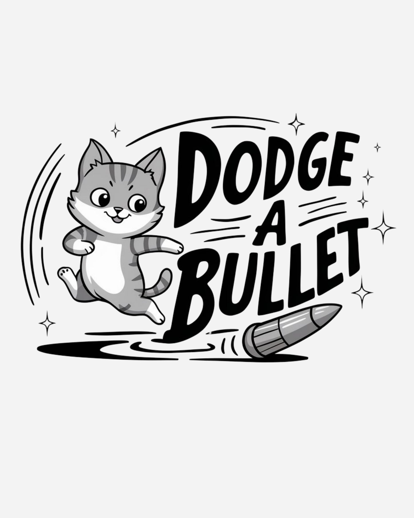 Dodge A Bullet Idiom Cotton Tshirt