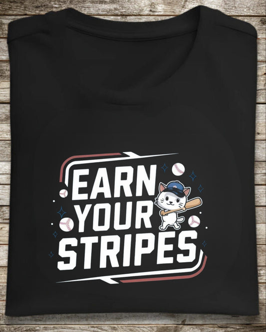 Earn Your Stripes Baseball Crew Neck Tee