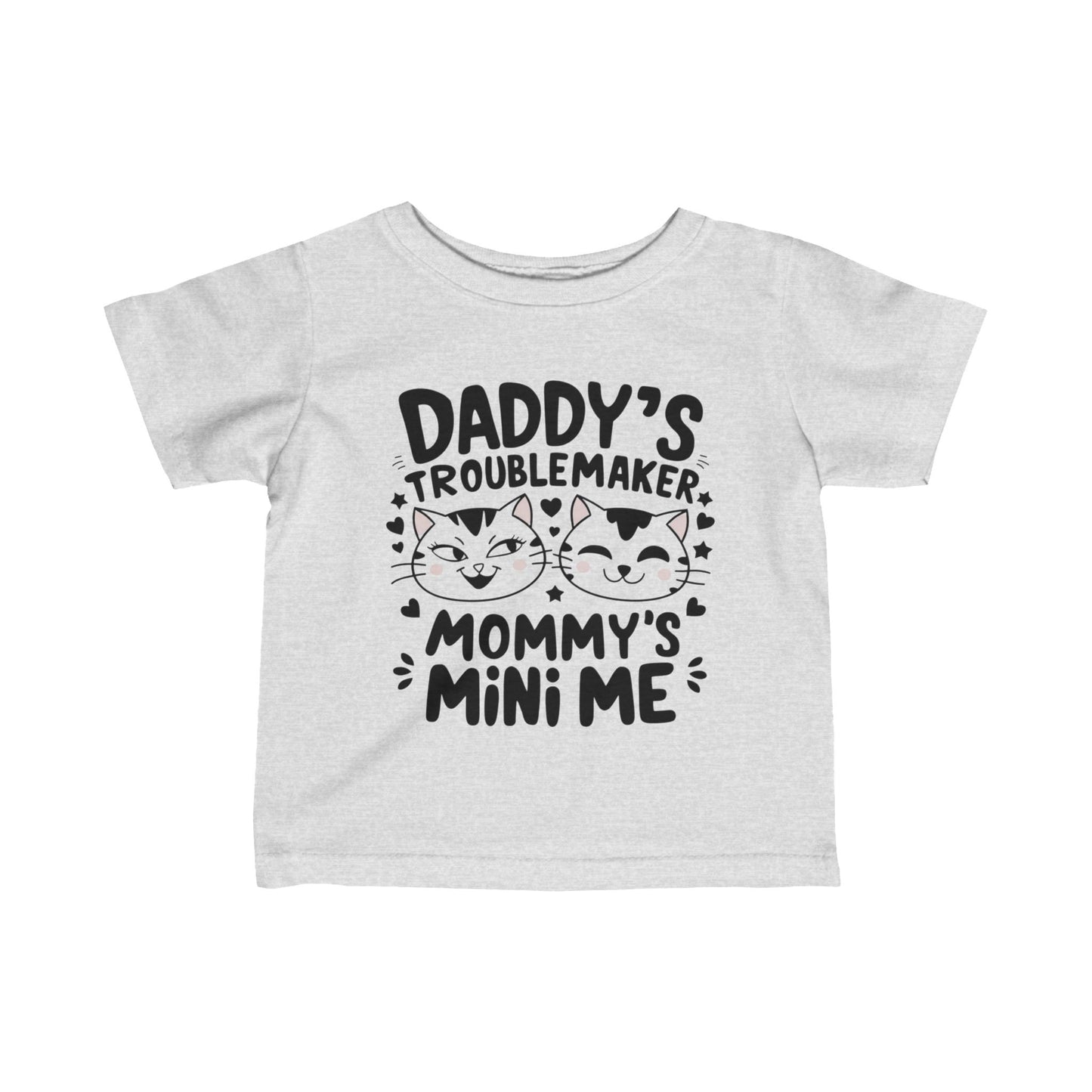 Daddy Little Troublemaker Infant Cotton T-Shirt