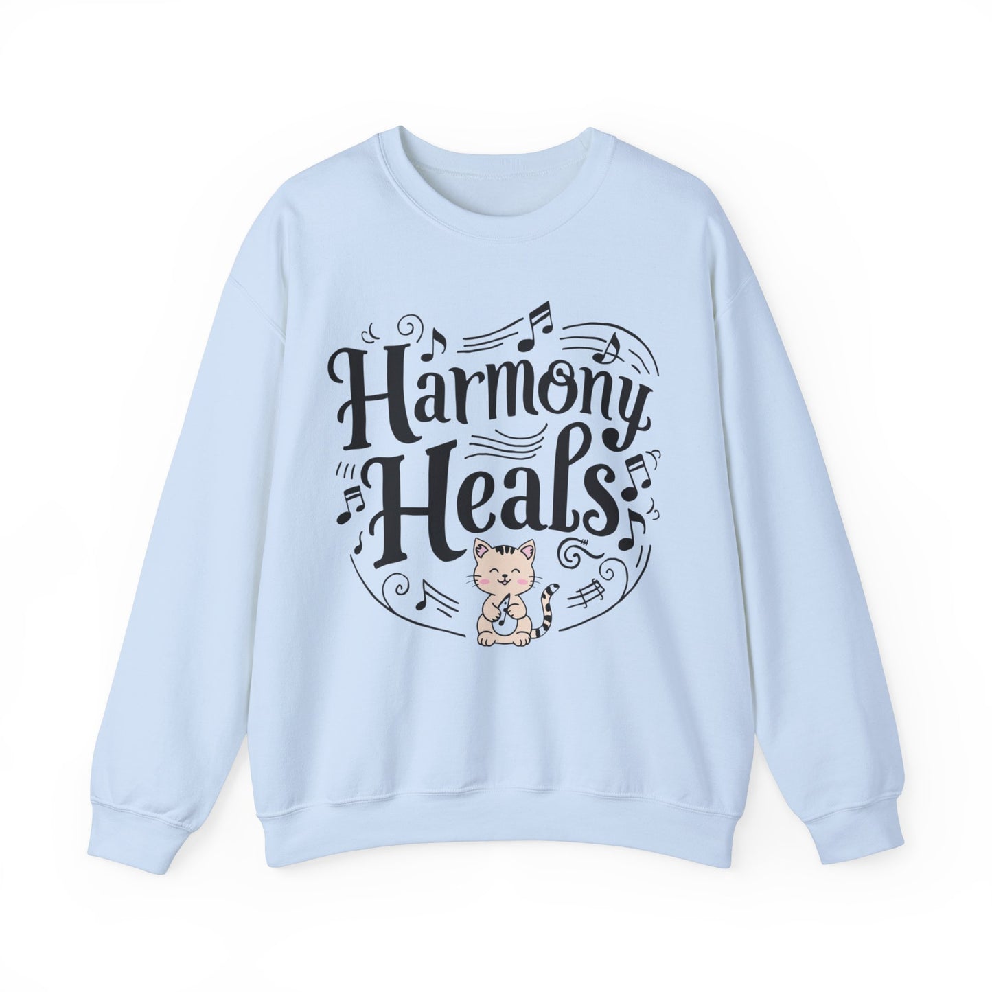 Harmony Heal Heavy Unisex Cotton Crewneck Sweatshirt