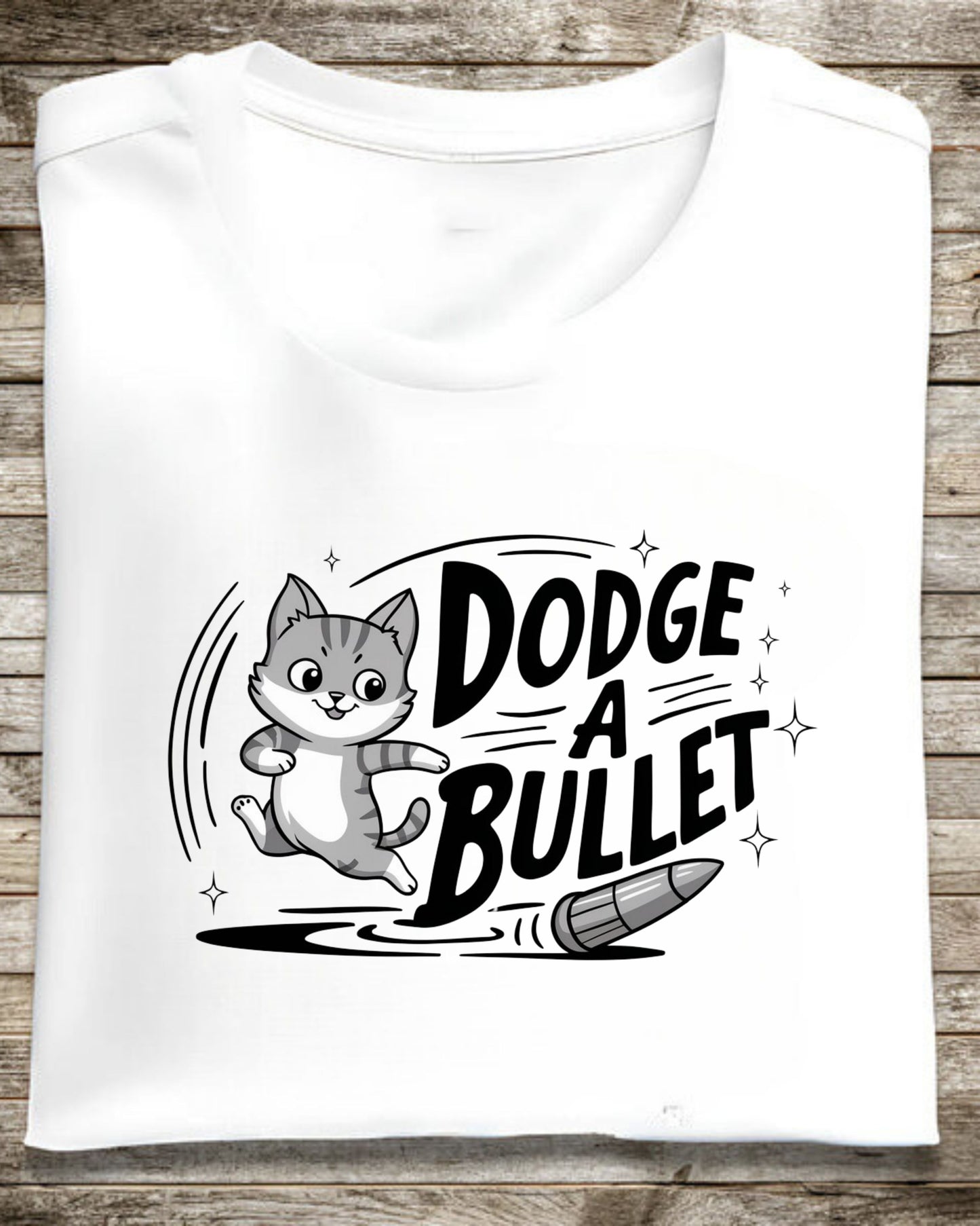 Dodge A Bullet Idiom Cotton Tshirt