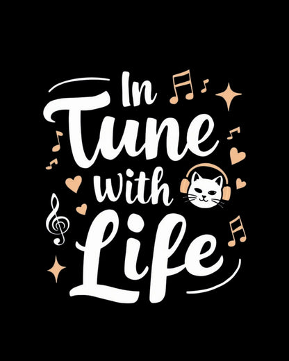 In Tune With Life Cotton Tee