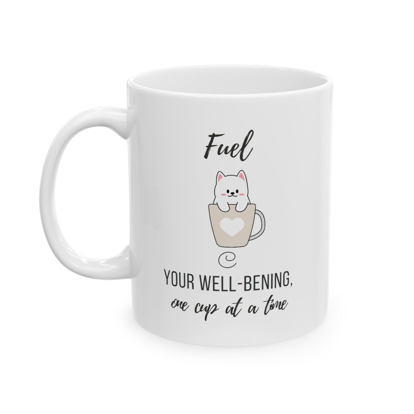 Billien Nap Fuel Printify 11oz Coffee Mugs Holiday Picks Home & Living Kitchen Mugs Sublimation Valentine's Day Valentine's Day Picks White base