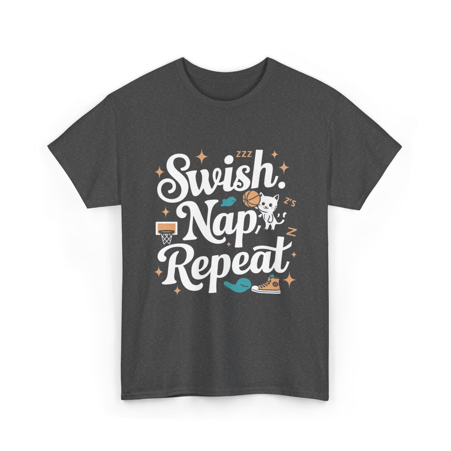 Swish Nap Repeats Basketball Crew Neck Tee