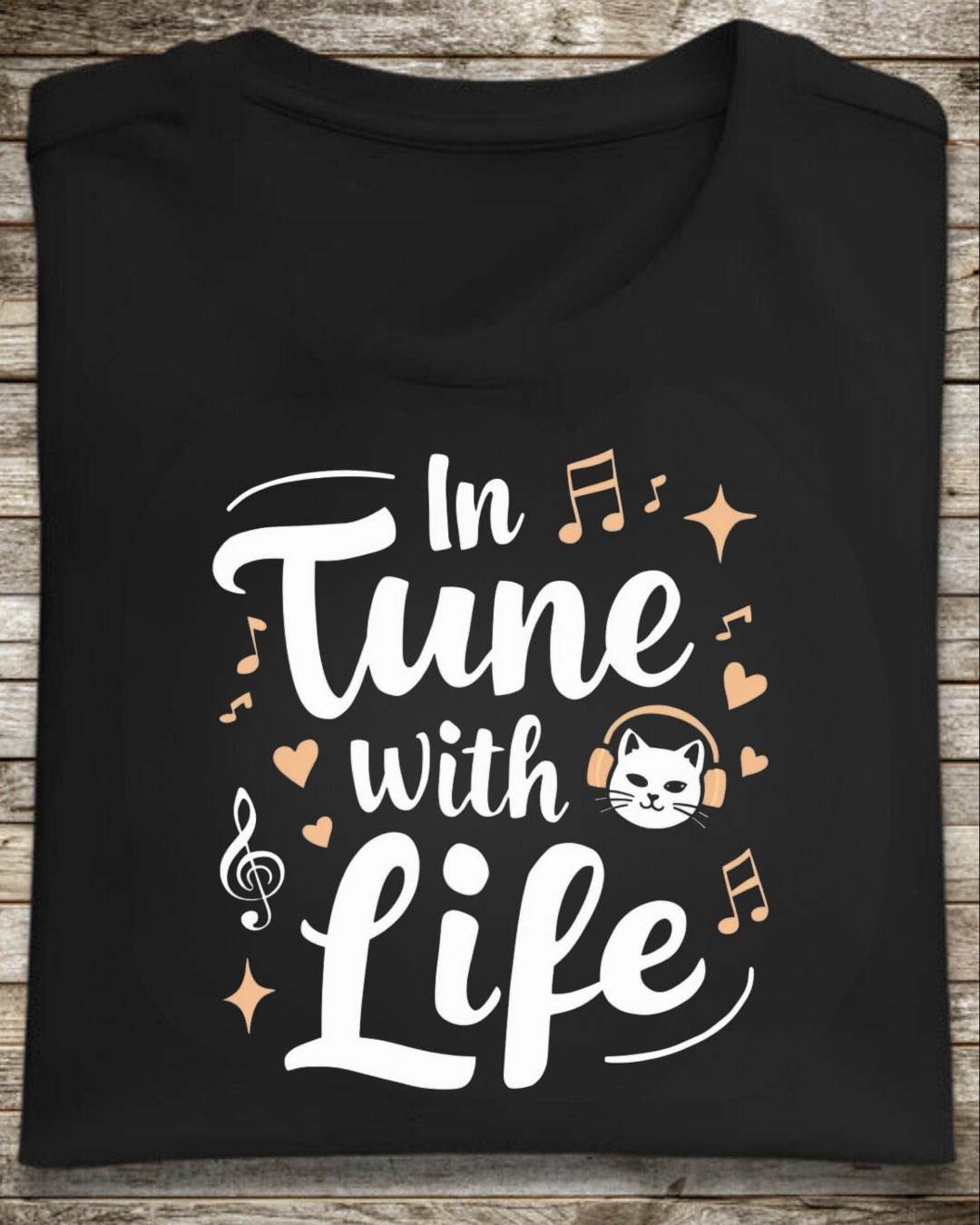 In Tune With Life Cotton Tee