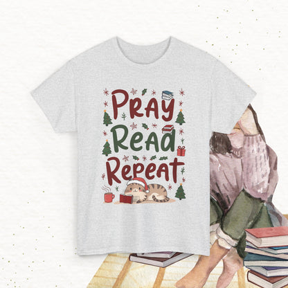 Pray Read Repeat Cotton Tshirts