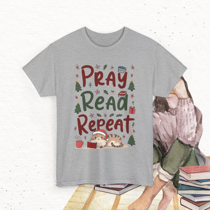 Pray Read Repeat Cotton Tshirts