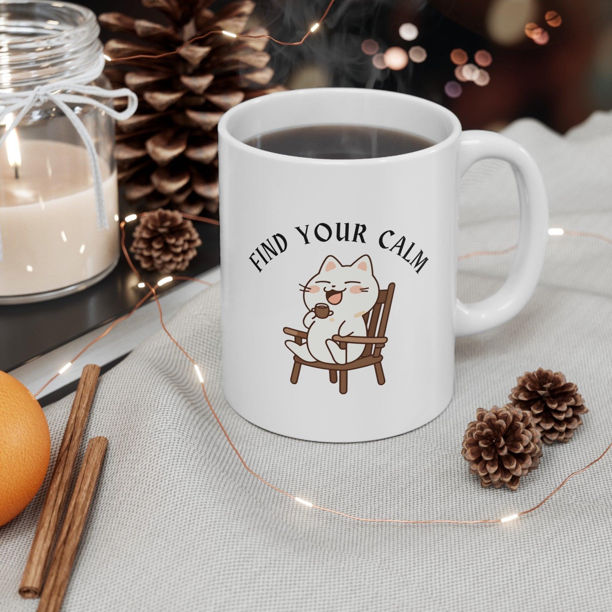 Billien Cozy Cup Printify 11oz Coffee Mugs Holiday Picks Home & Living Kitchen Mugs Sublimation Valentine's Day Valentine's Day Picks White base