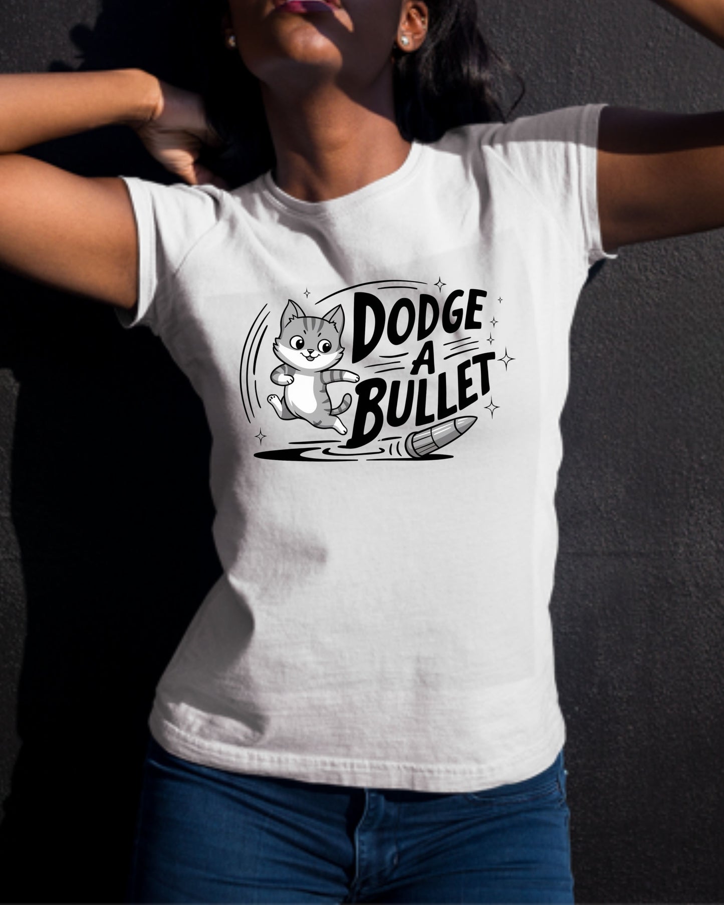 Dodge A Bullet Idiom Cotton Tshirt