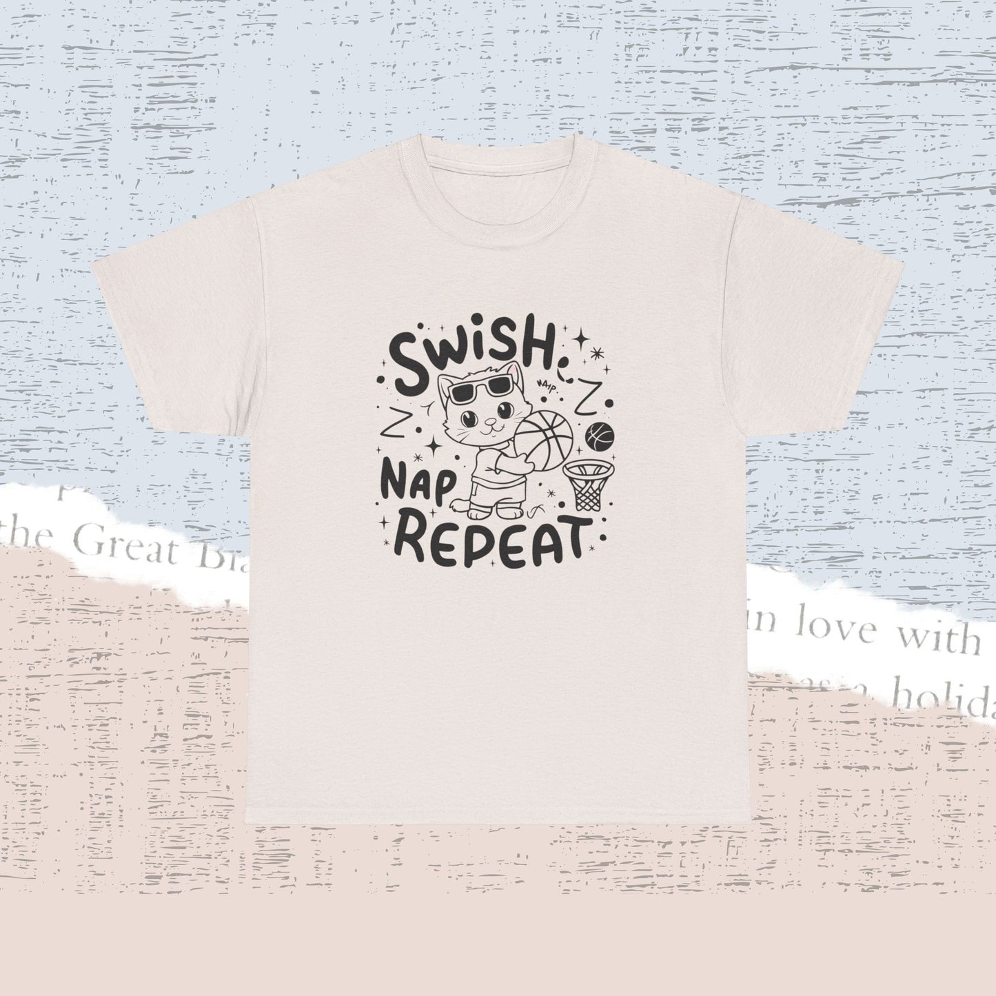 Swish Nap Repeat Cotton Tshirt