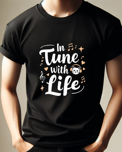 In Tune With Life Cotton Tee