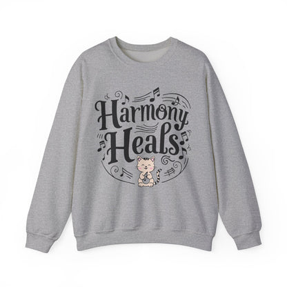 Harmony Heal Heavy Unisex Cotton Crewneck Sweatshirt