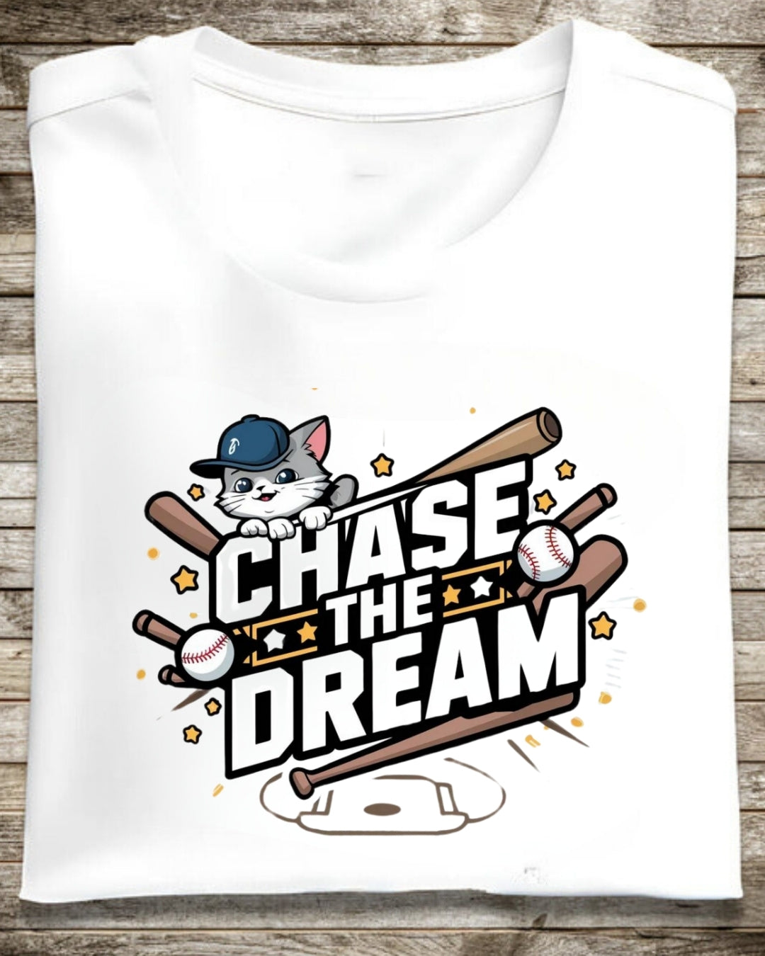 Chase Your Dream Baseball Cotton T-Shirt