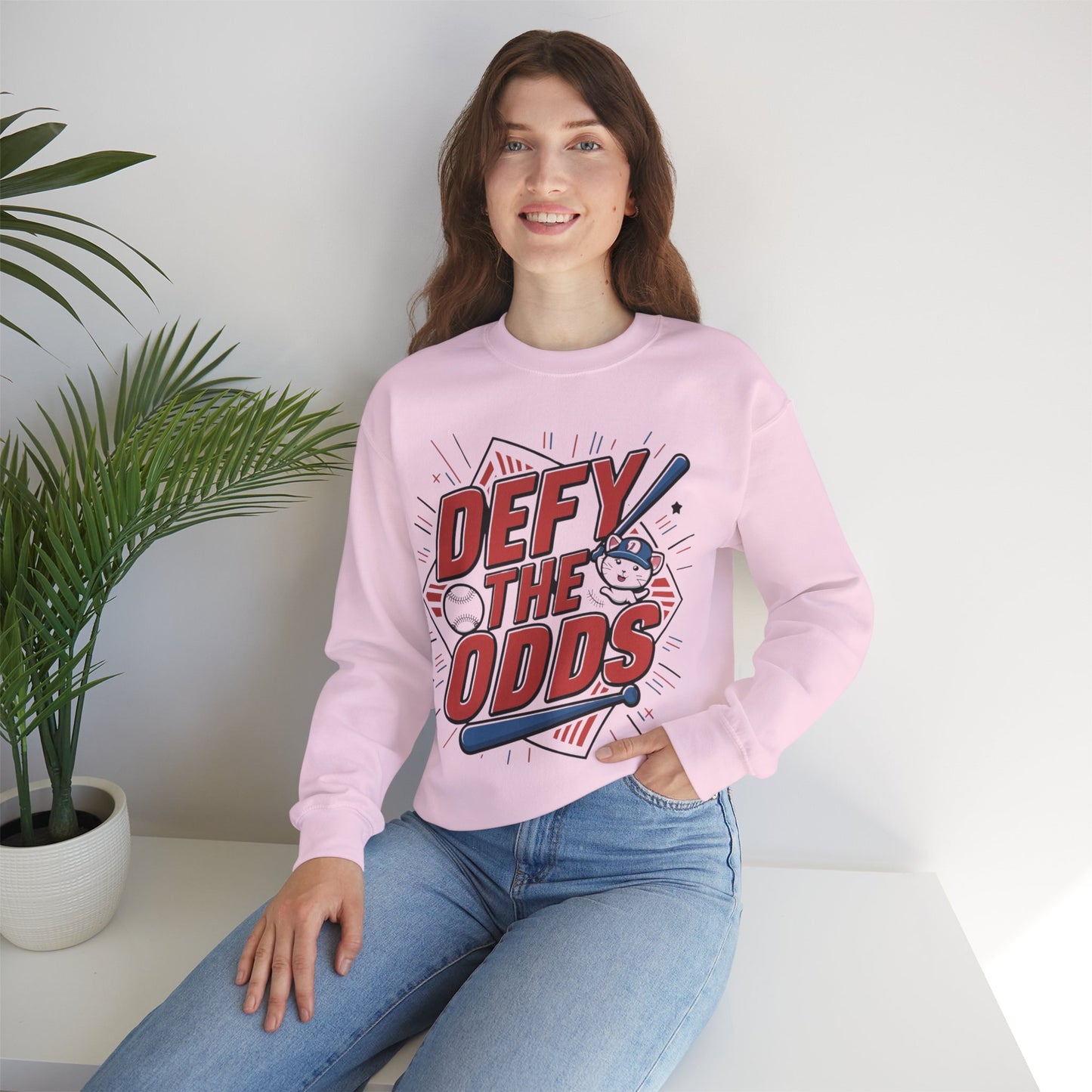 Defy The Odds Ultra Cotton Crewneck Sweatshirt