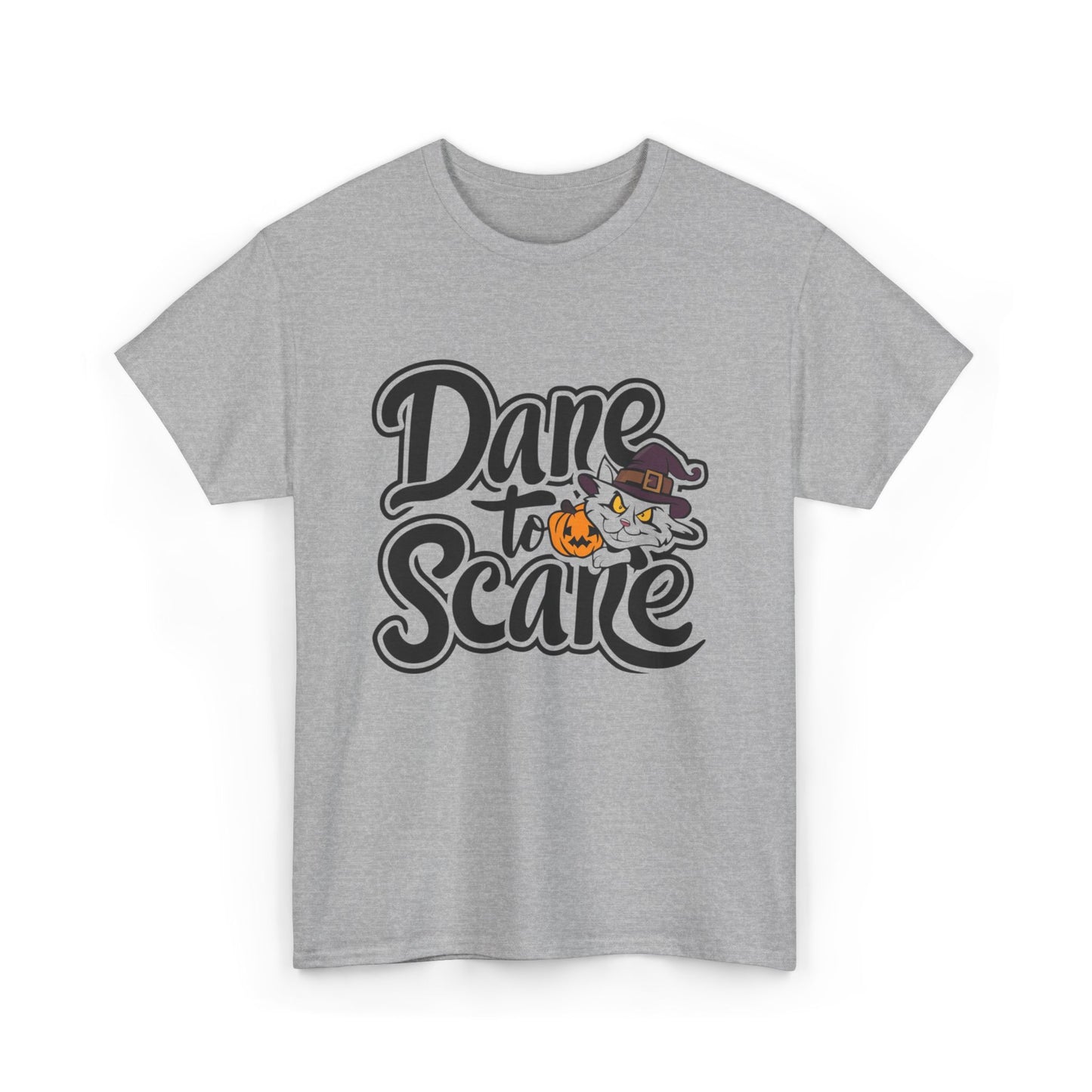 Dare To Scare Unisex Funny Cat T-Shirt