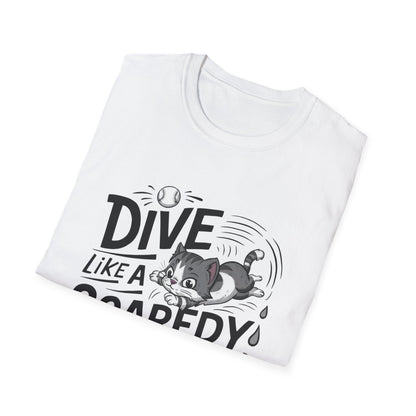 Dive Like Scaredy Cat Cotton Men Tshirt