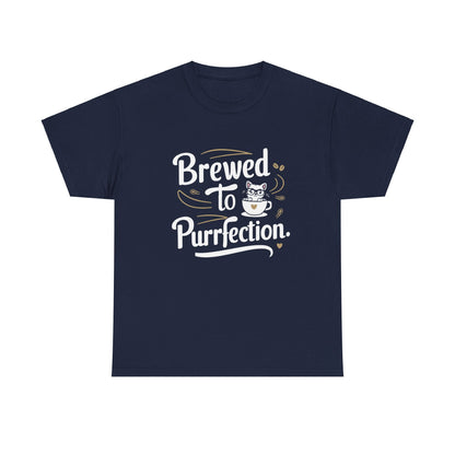 Brewed To Purrfection Cotton Tee