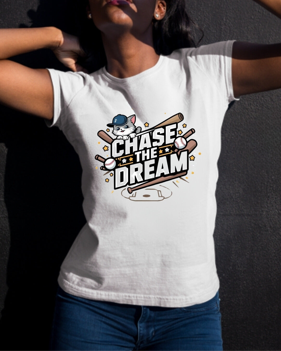 Chase Your Dream Baseball Cotton T-Shirt