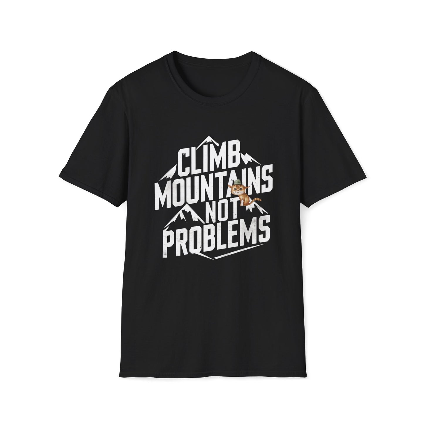 Climbing Mountain No Problem Cotton Men Tshirt