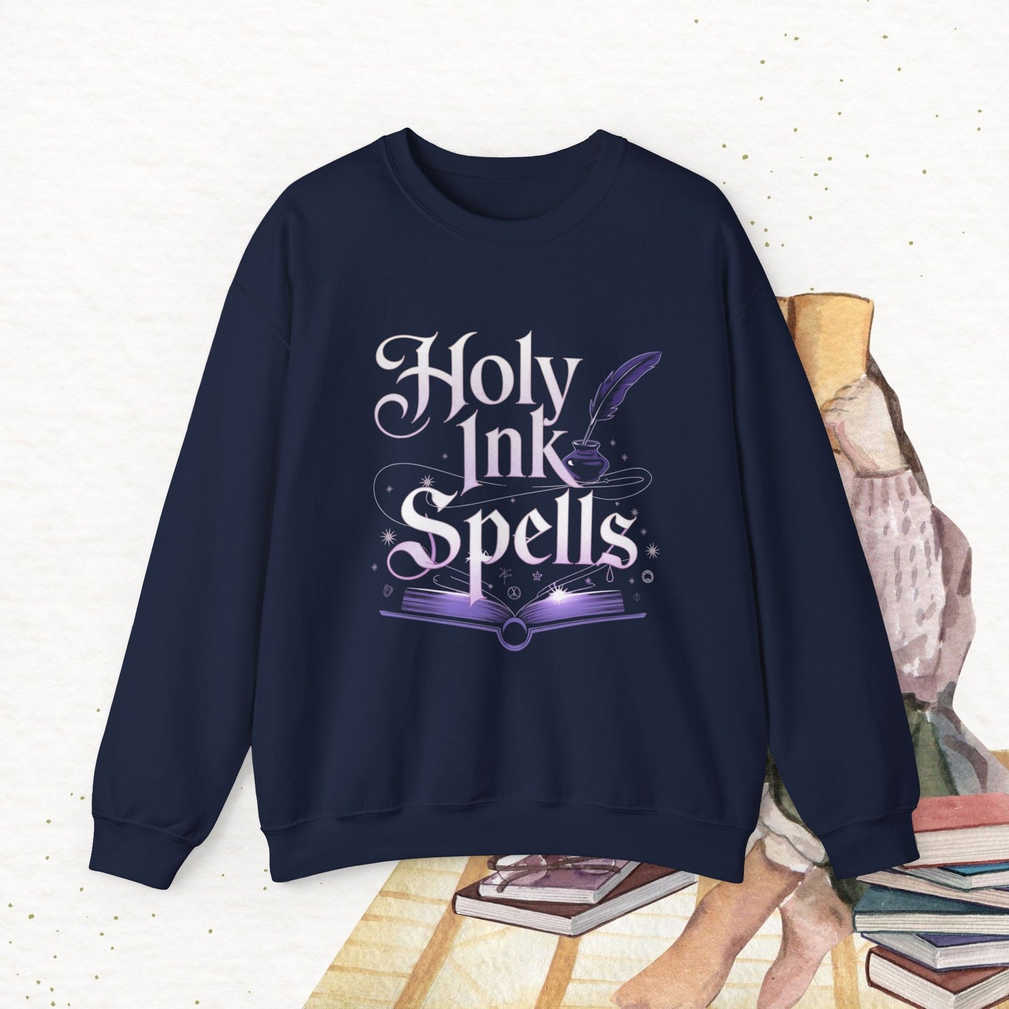 Holy Ink Spells Ultra Cotton Crewneck Sweatshirt