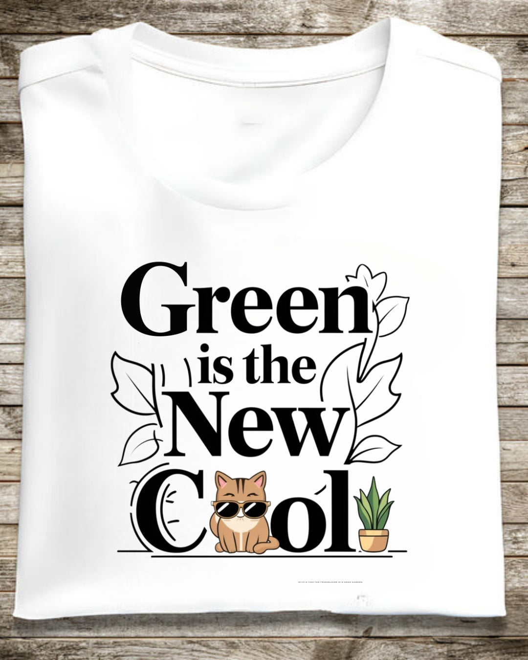 Green Is The New Cool Cotton Tshirt