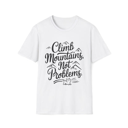 Men's Tee Climbing Mountain Youth Mountain Short Sleeves Casual Regular Fit Cotton Funny Cat  tee