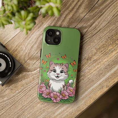 Green Mewsic Tough Case