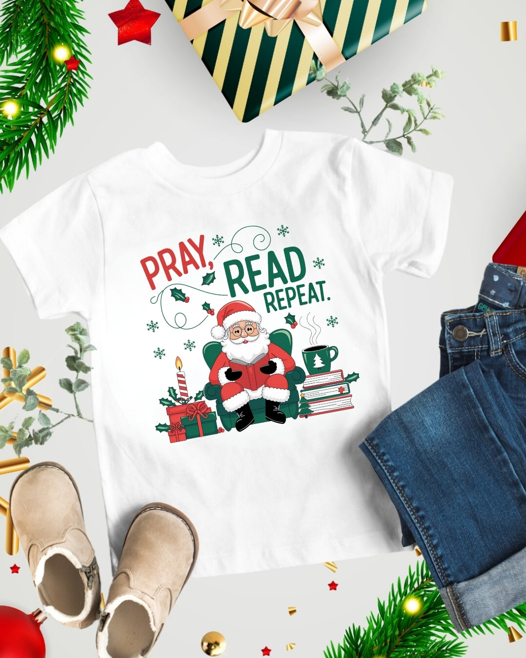 Pray Smile kid Heavy Cotton Tshirt