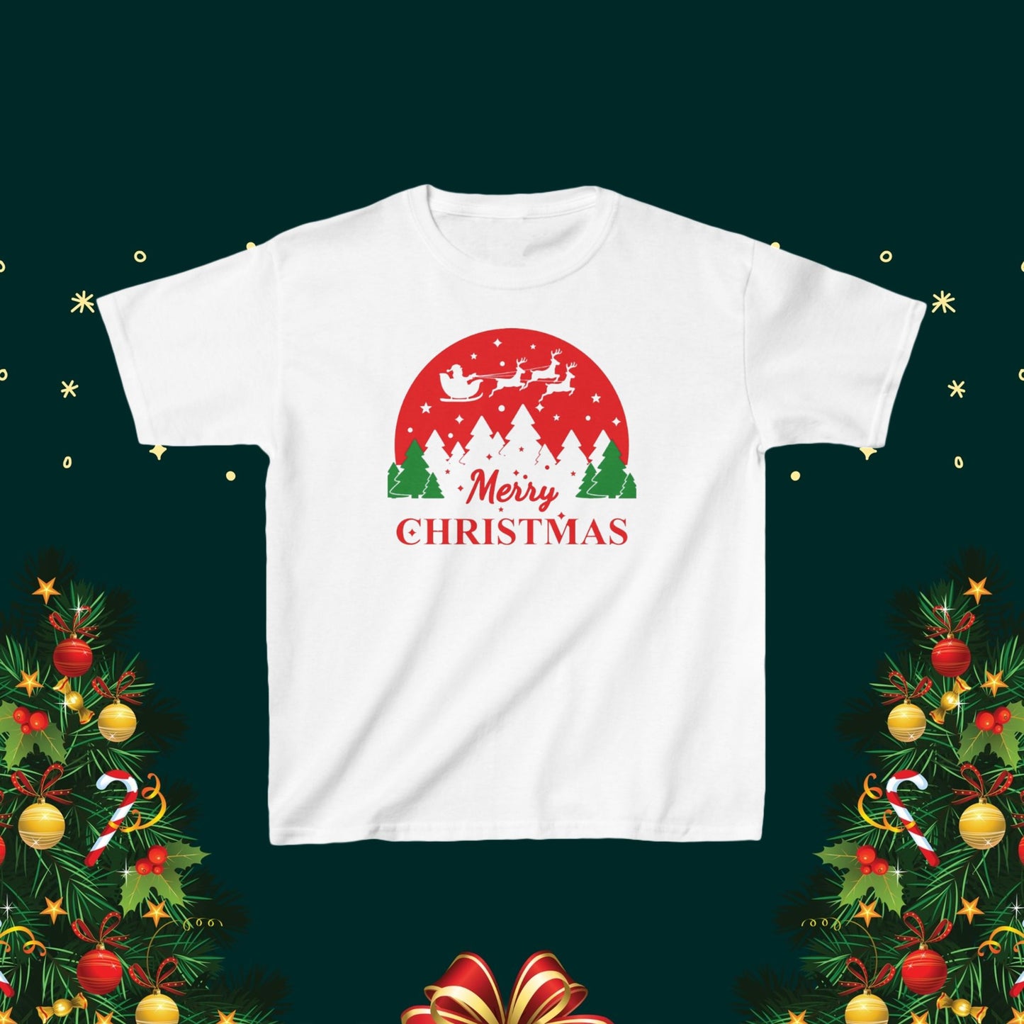 Christmas Joy kid Heavy Cotton Tshirt