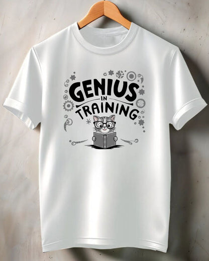 Genius In Training Cotton Men Tshirt