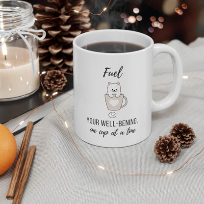 Billien Nap Fuel Printify 11oz Coffee Mugs Holiday Picks Home & Living Kitchen Mugs Sublimation Valentine's Day Valentine's Day Picks White base