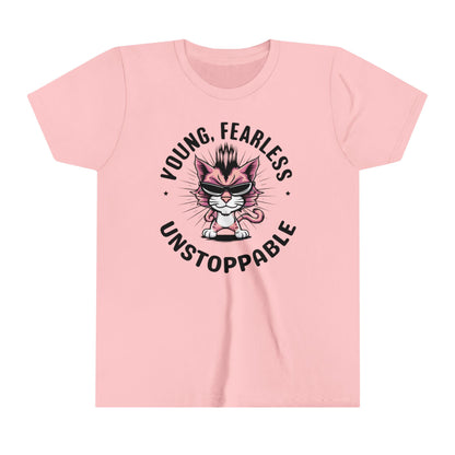 Young Fearless Unstoppable Youth Heavy Cotton T-Shirt