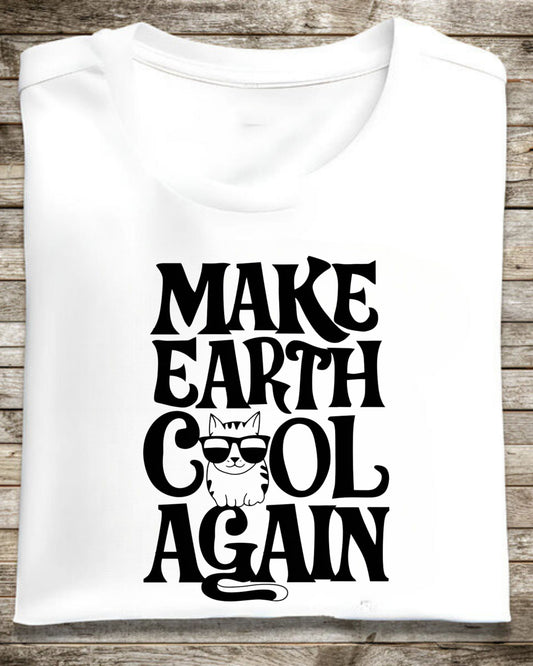 Make Earth Cool Again Cotton Tshirt