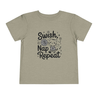 Swish Nap Repeat Toddler Cotton Kids T-Shirt