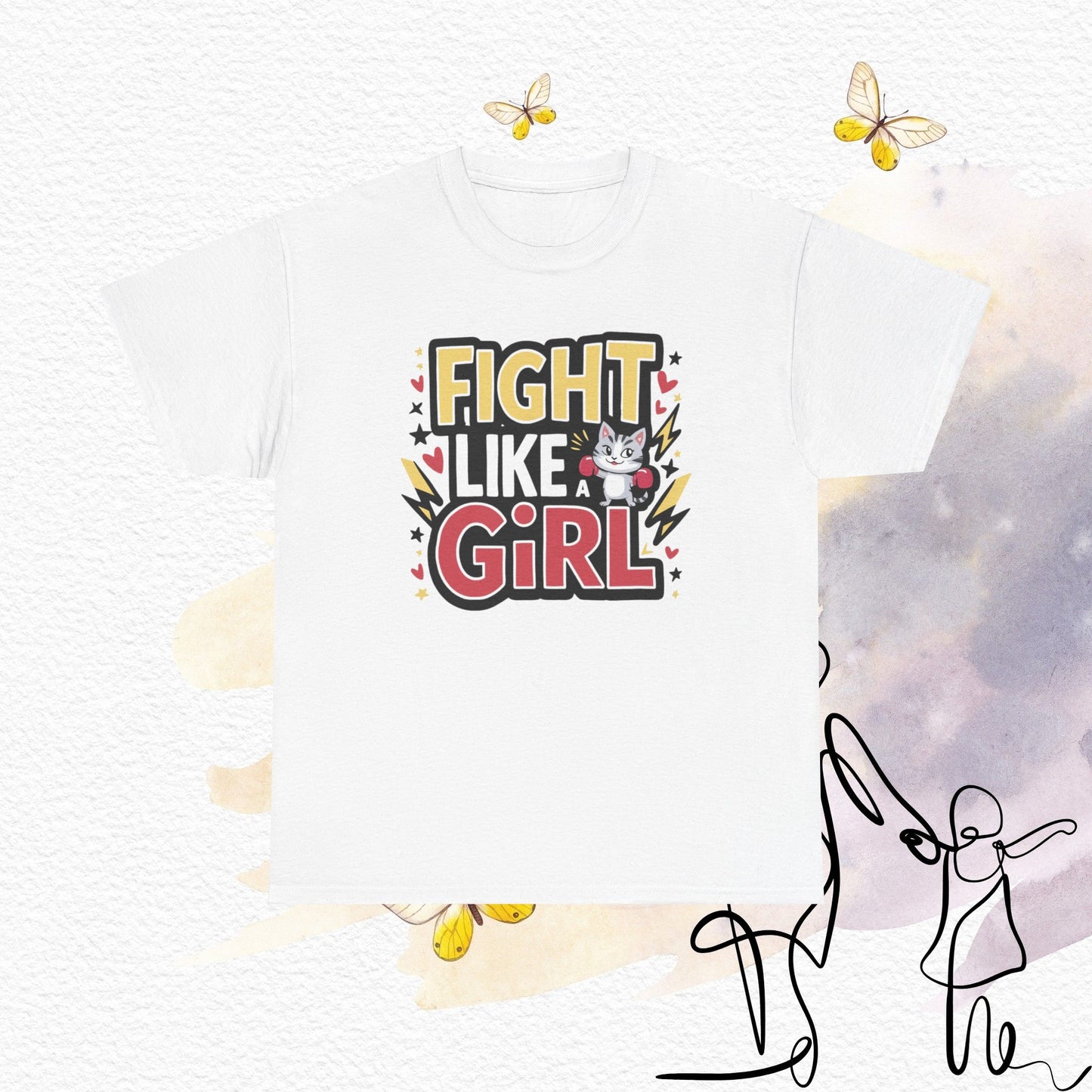 Fight Like Girl Cotton T-Shirt